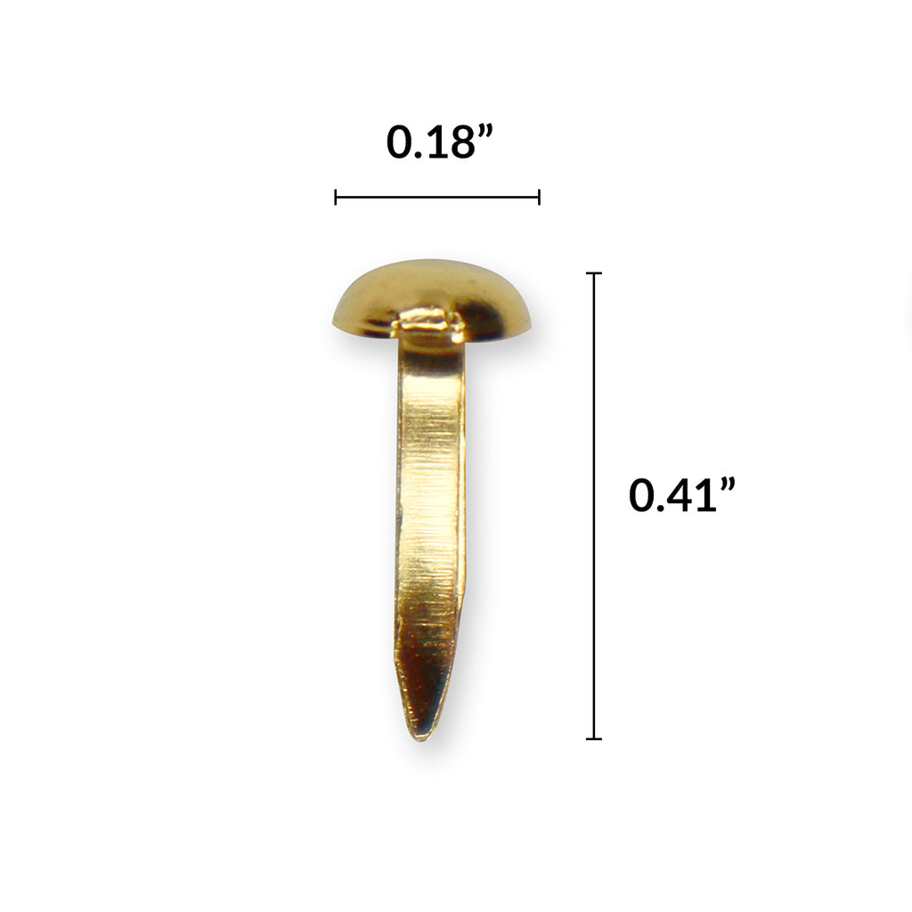 Altenew Mini Gold Brads alt10997 measurements