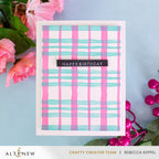 Altenew Mini Sentiments 3D Embossing Folder alt10996 happy birthday