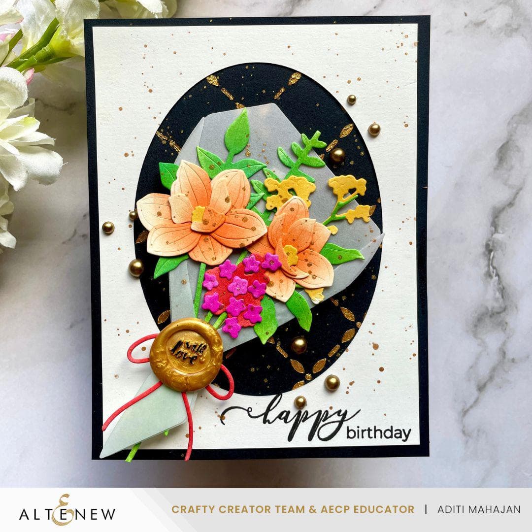 Altenew Mini With Love Wax Seal Stamp alt10708 birthday