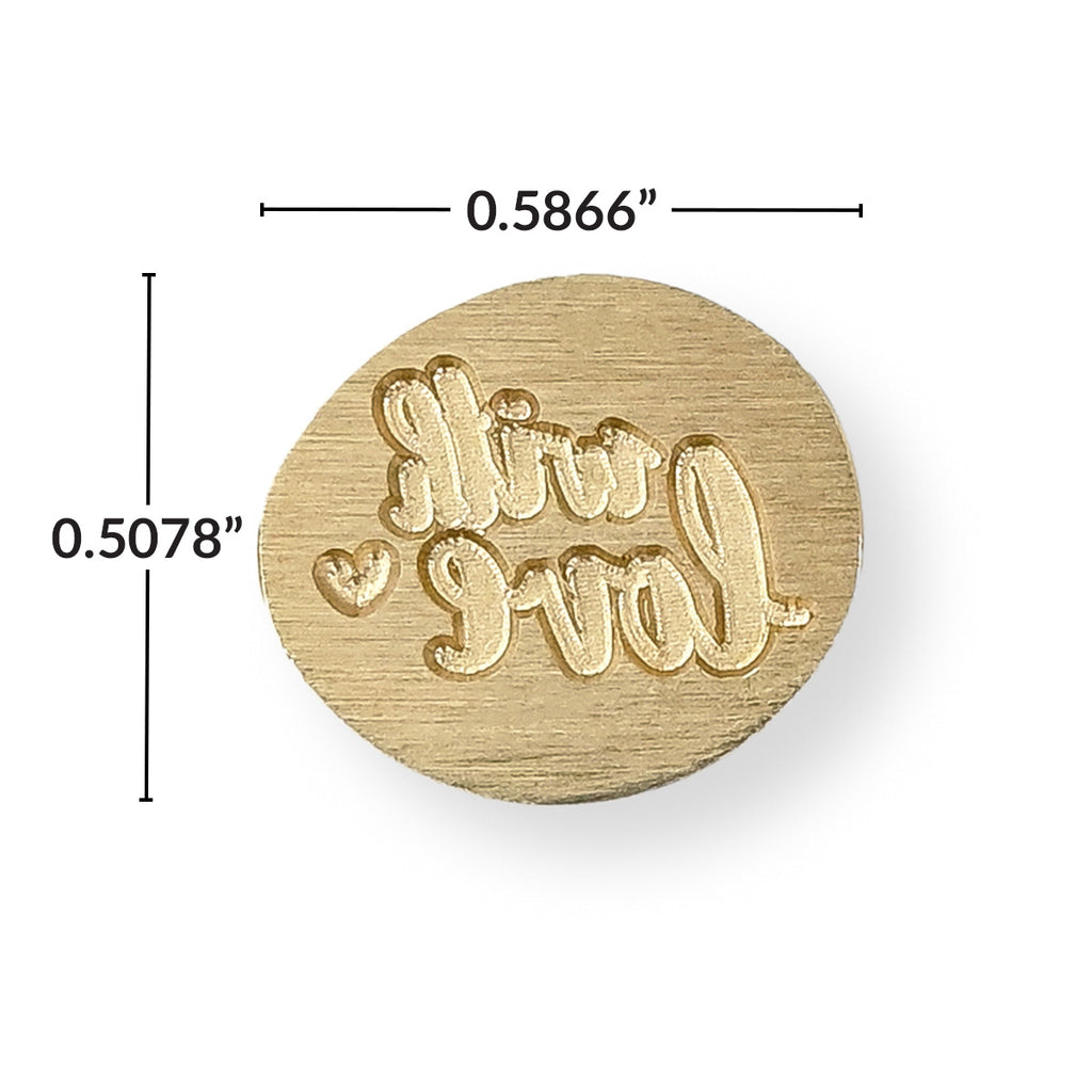 Altenew Mini With Love Wax Seal Stamp alt10708 dimensions