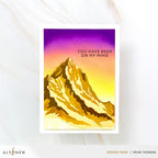 Altenew Mountain Peak Layering Stencils alt11551 you have been on my mind card