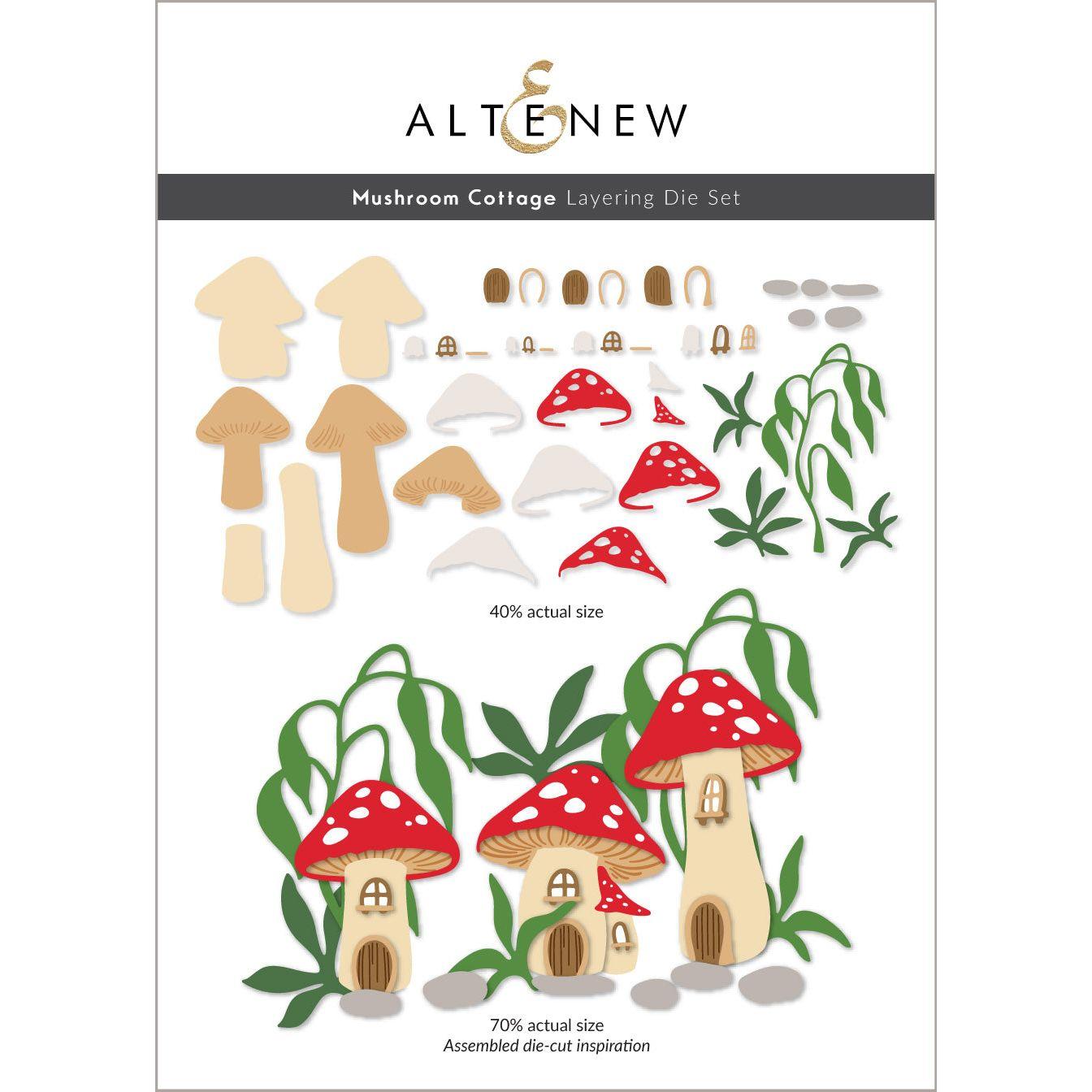 Altenew Mushroom Cottage Layering Dies alt10305