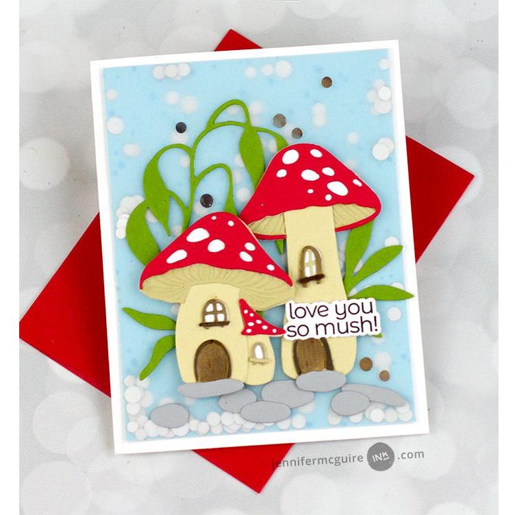 Altenew Mushroom Cottage Layering Dies alt10305 love you | color-code:ALT01