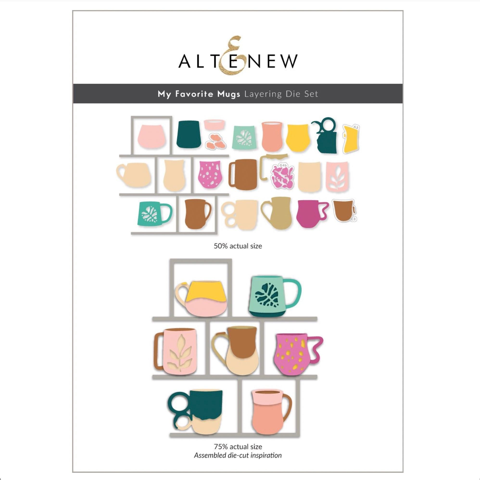 Altenew My Favorite Mugs Layering Dies alt11008