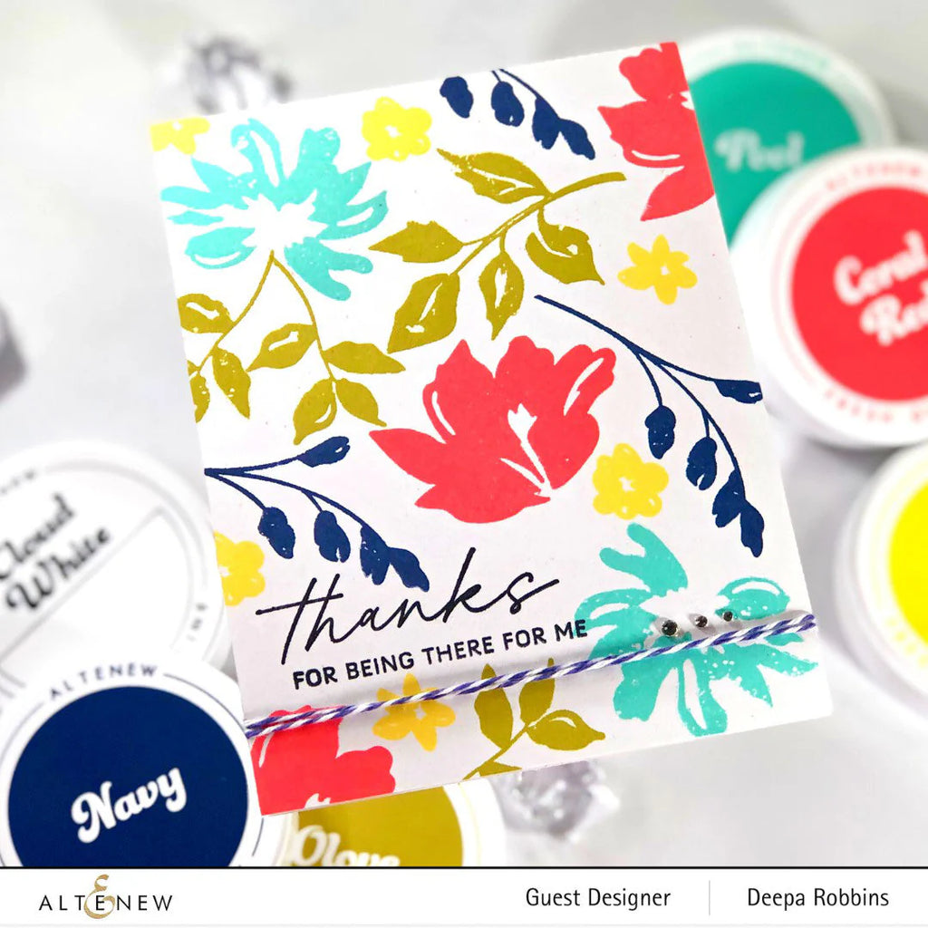 Altenew Navy Fresh Dye Ink Pad alt7811 flowers