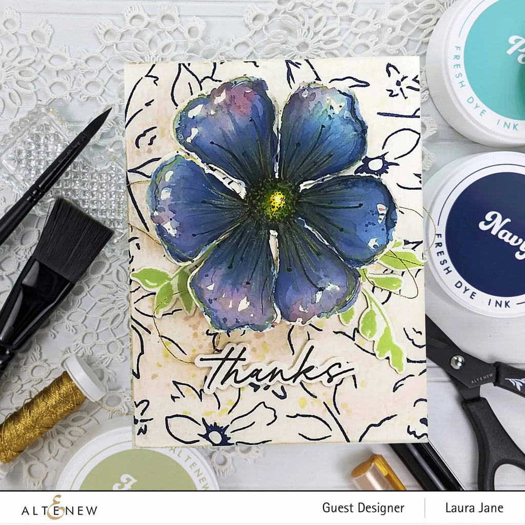 Altenew Navy Fresh Dye Ink Pad alt7811 thanks