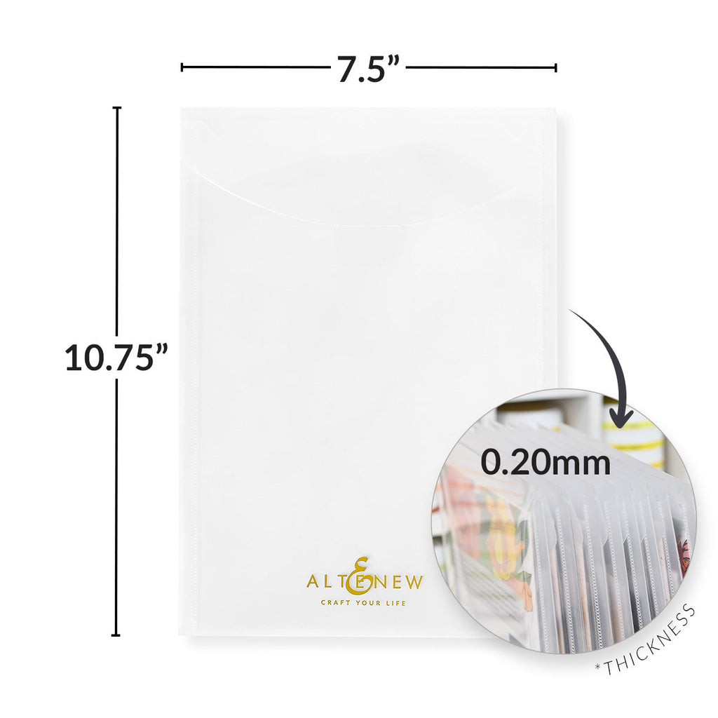 Altenew Neat and Nifty 100 Storage Pockets Set measurements