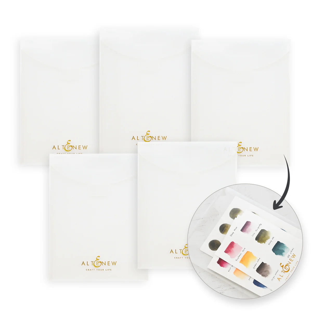 Altenew Neat and Nifty 6.5 x 8.5 inch Storage Pockets 50 Pack