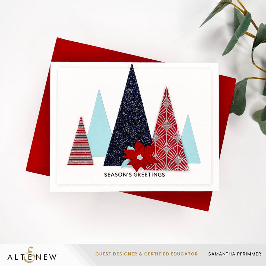 Altenew Nesting Triangles Dies alt10917 season's greetings