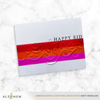 Altenew New Year Arabic Calligraphy 3D Embossing Folder alt11415 stripes