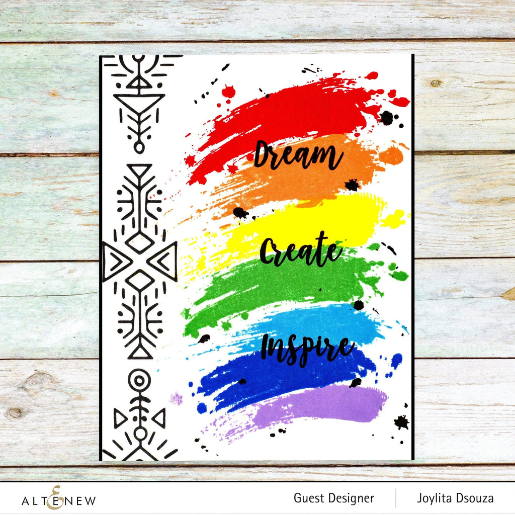 Altenew Obsidian Pigment Ink Pad alt2652 rainbow