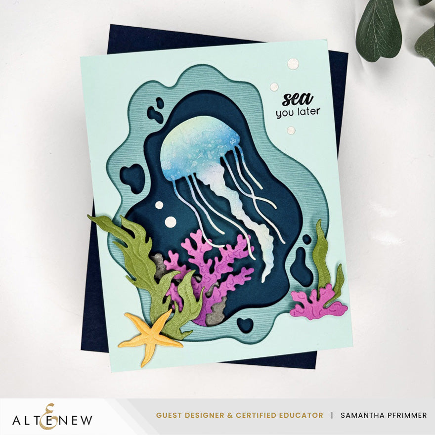 Altenew Ocean Windows Dies alt11436 jellyfish