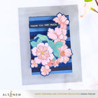 Altenew One-Go Friendship Flowers Clear Stamp Die and Stencil Set thank you