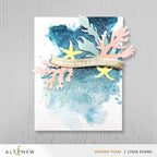 Altenew One-Go Solid Sentiment Banners Clear Stamps alt11437 watercolor