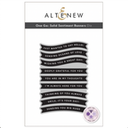 Altenew One-Go Solid Sentiment Banners Dies alt11438