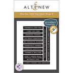 Altenew One-Go Solid Sentiment Strips 3 Press Plates alt10986