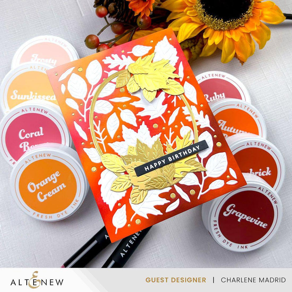 Altenew One-Go Solid Sentiment Strips Press Plate alt10478 happy birthday