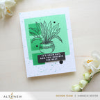 Altenew One-Go Solid Sentiment Strips Press Plate and Die Set plants
