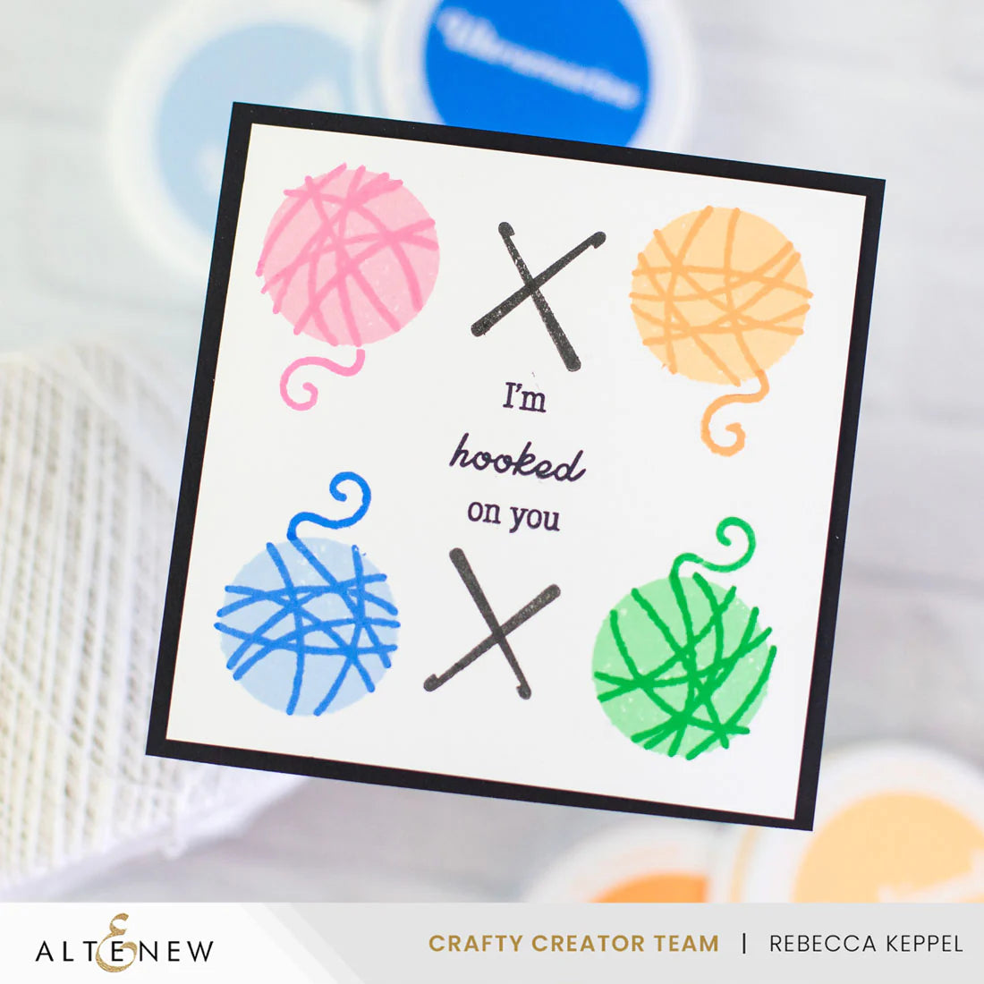 Altenew Orange Cream Fresh Dye Ink Pad alt8500 yarn