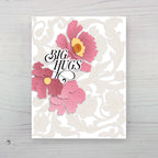 Altenew Ornamental Poppies Layering Dies alt10727 big hugs