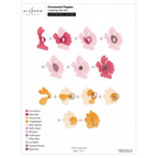 Altenew Ornamental Poppies Layering Dies alt10727 layering guide 1