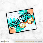 Altenew Outlined Hello Die alt11265 beach time