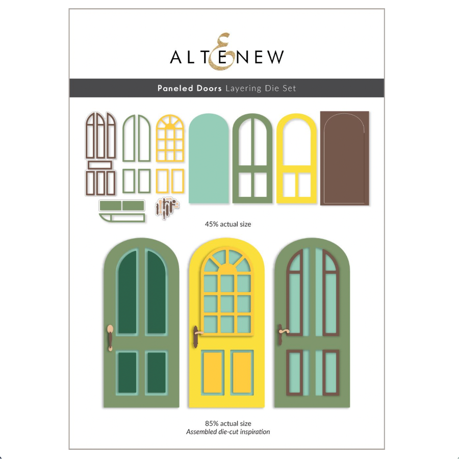 Altenew Paneled Doors Layering Dies alt10728