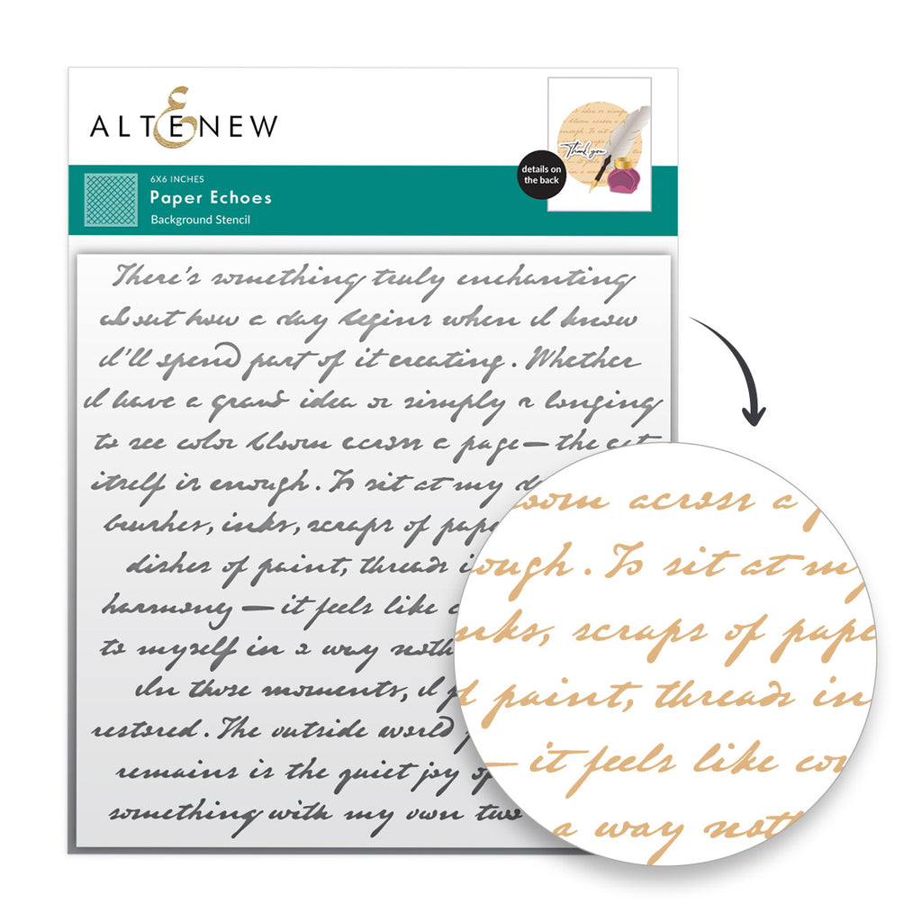 Altenew Paper Echoes Stencil alt11219