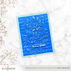 Altenew Paper Echoes Stencil alt11219 blue flowers