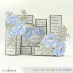 Altenew Paper Echoes Stencil alt11219 fold out card