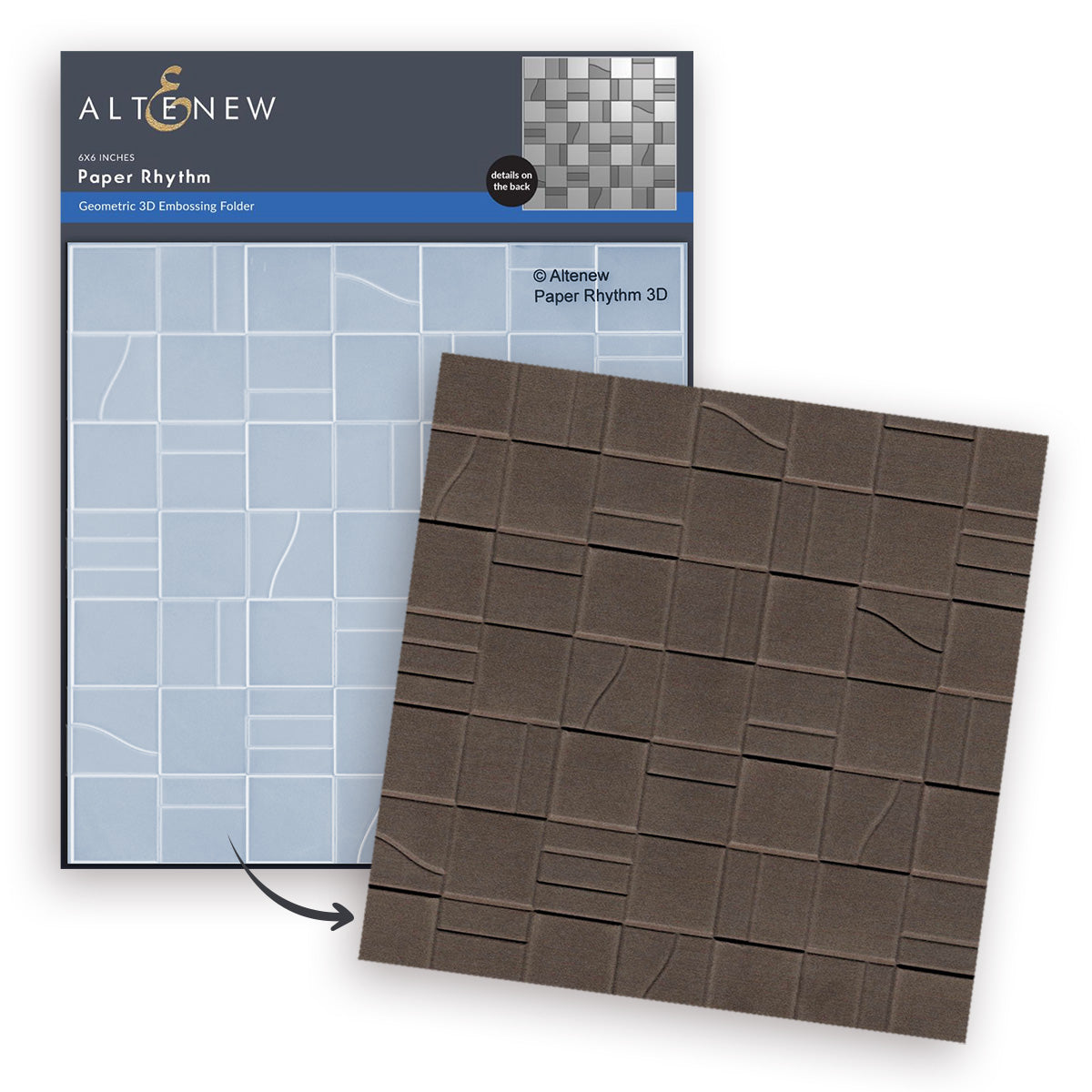 Altenew Paper Rhythm 3D Embossing Folder alt11232