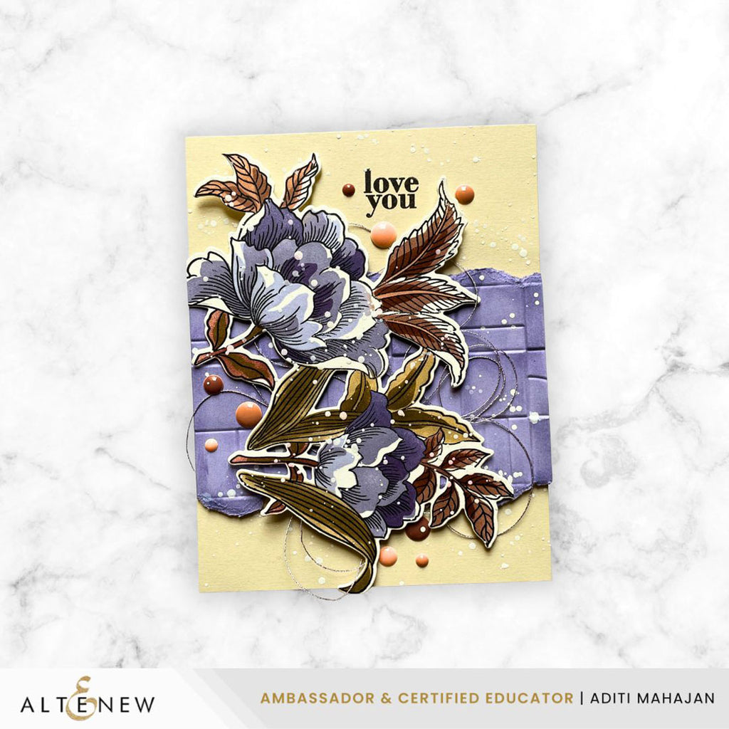 Altenew Paper Rhythm 3D Embossing Folder alt11232 love you