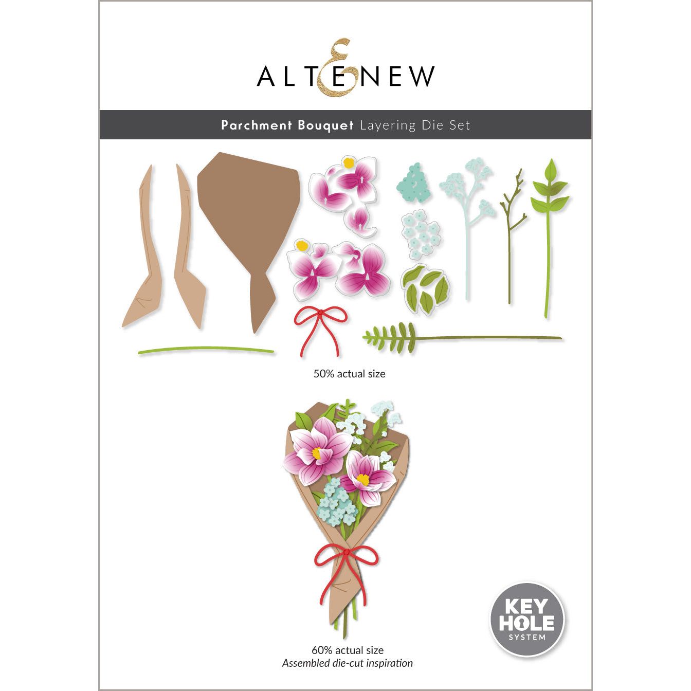 Altenew Parchment Bouquet Layering Die set