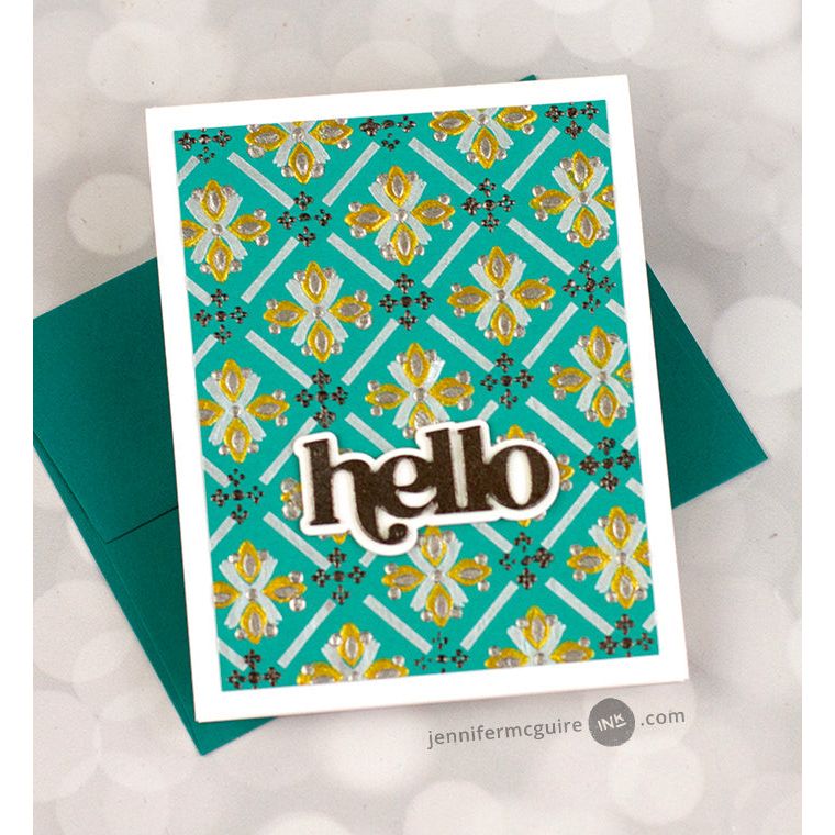 Altenew Patterned Petals Stencils alt10592 silver and gold | color-code:ALT01