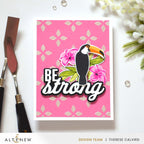 Altenew Patterned Petals Stencils alt10592 toucan