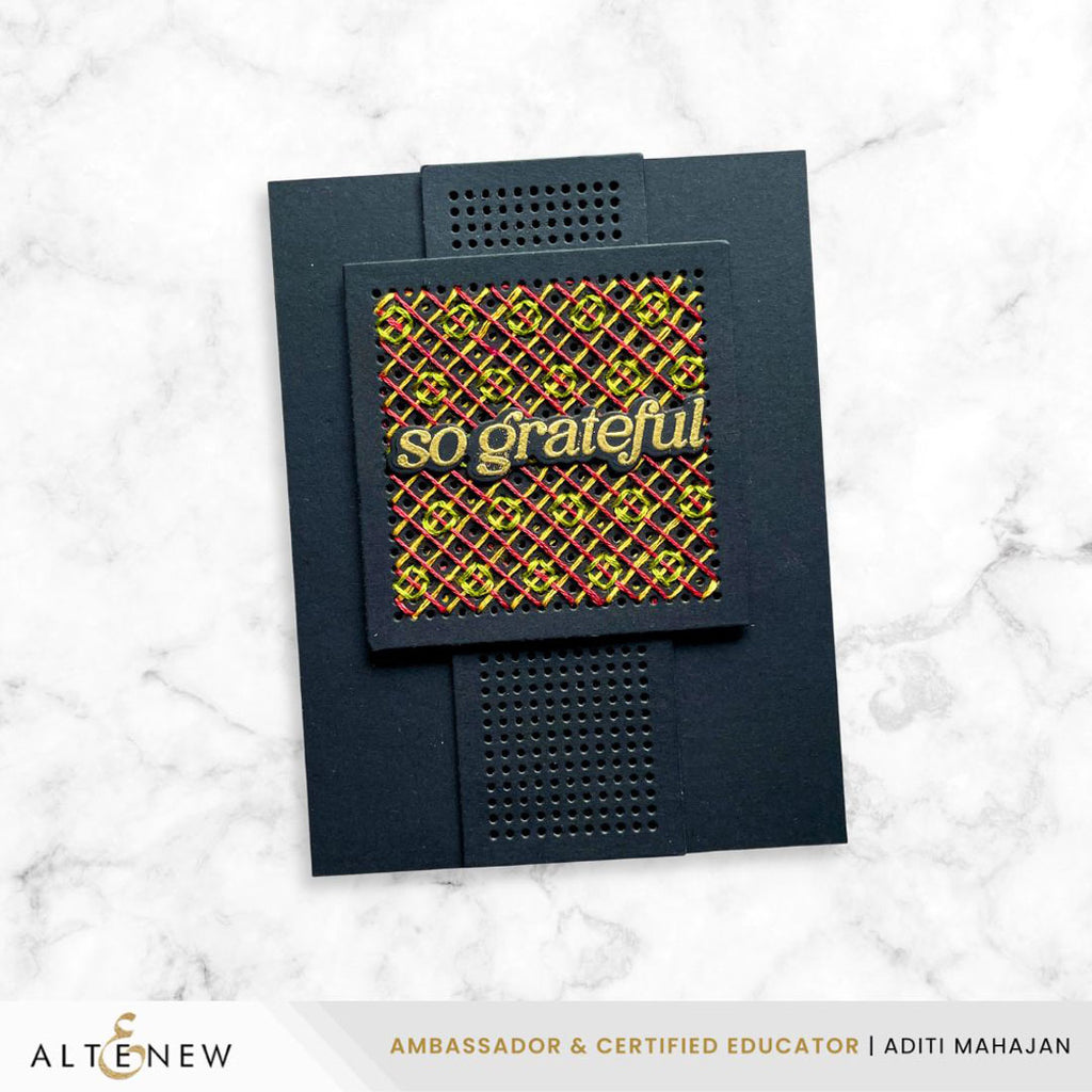 Altenew Pegboard Panels Dies alt11385 cross stitch