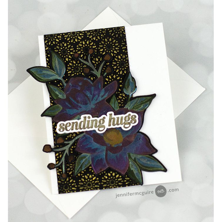 Altenew Peony and Lilac Swag Clear Stamps alt10145 hugs | color-code:ALT01