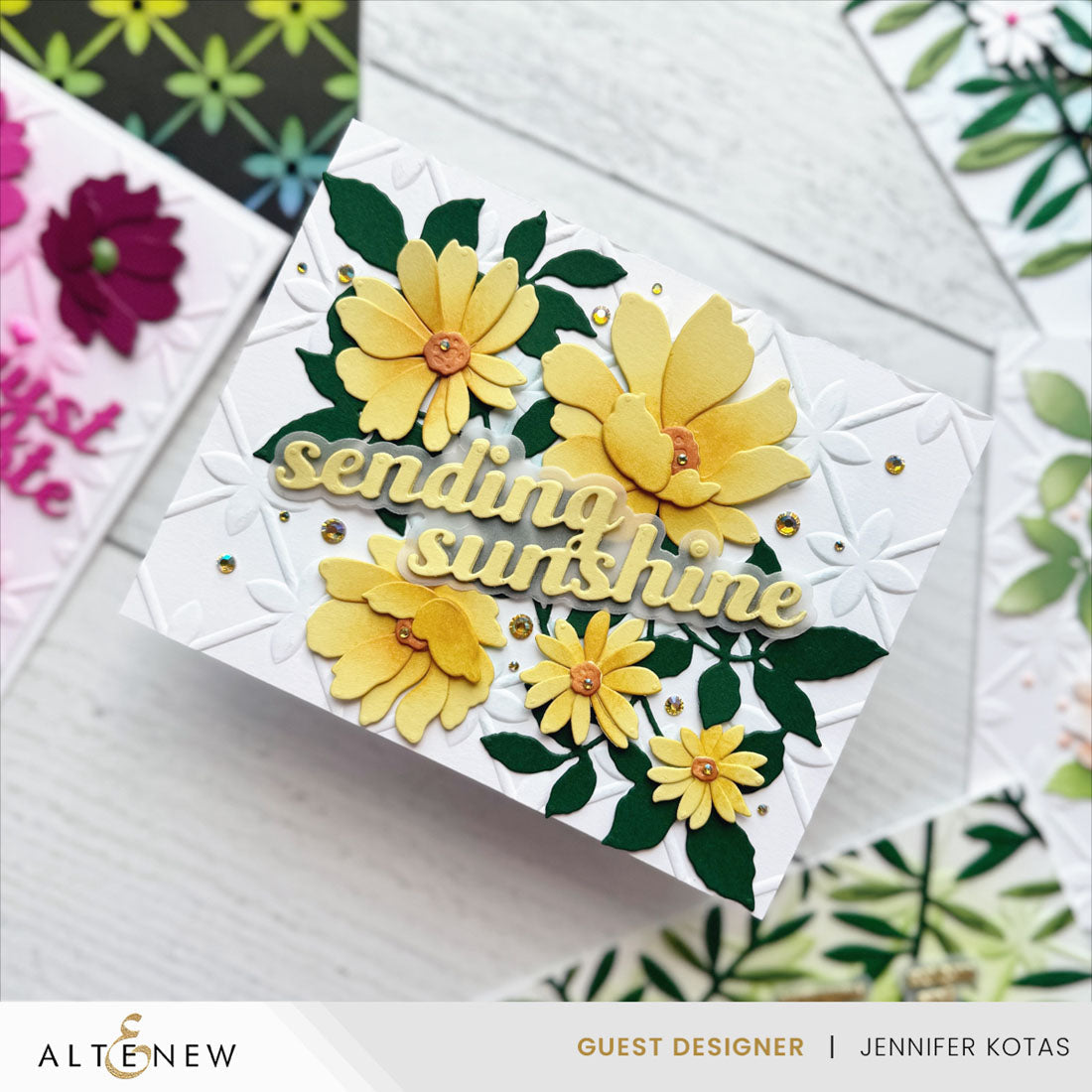 Altenew Petal Palooza 3D Embossing Folder alt10583 sunshine