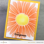 Altenew Petal Pop Stencil alt11233 orange flower