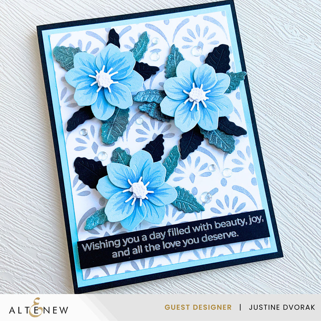 Altenew Petite Mountain Aven Layering Dies alt10805 blue