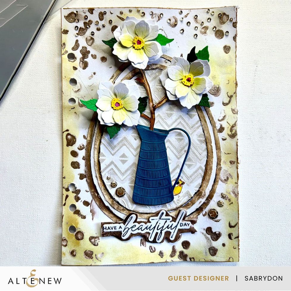 Altenew Pitcher Vases Embossing Folder Die and Stencil Set beautiful