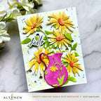 Altenew Pitcher Vases Embossing Folder Die and Stencil Set hello