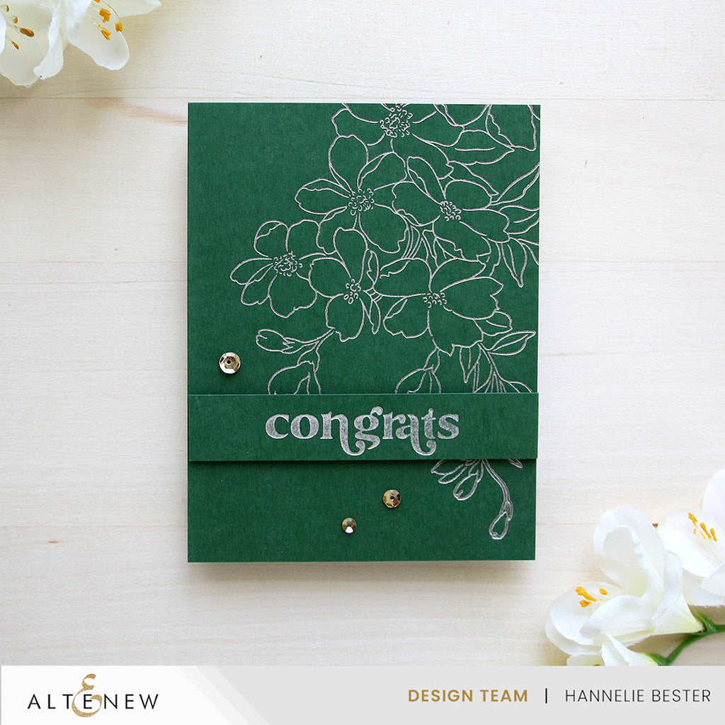 Altenew Platinum Pigment Ink Pad alt11038 congrats