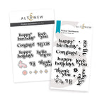 Altenew Pocket Sentiments Clear Stamp and Die Set