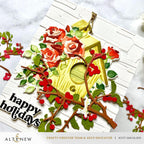 Altenew Pocket Sentiments Clear Stamp and Die Set birdhouse