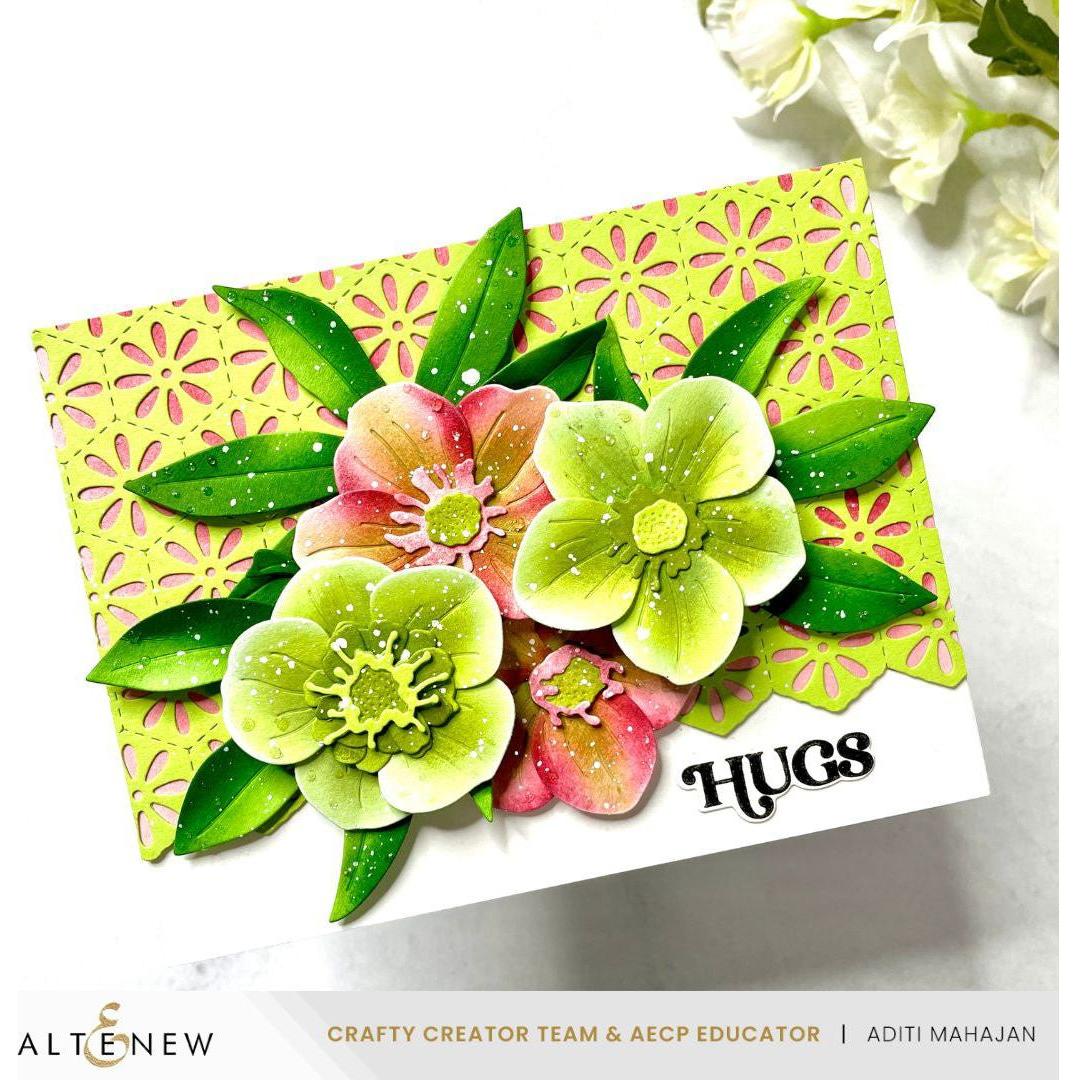 Altenew Pocket Sentiments Clear Stamp and Die Set hugs