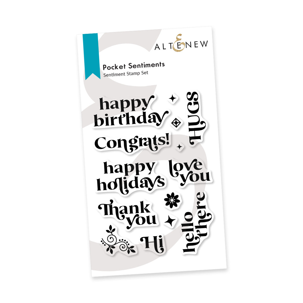 Altenew Pocket Sentiments Clear Stamps alt10395