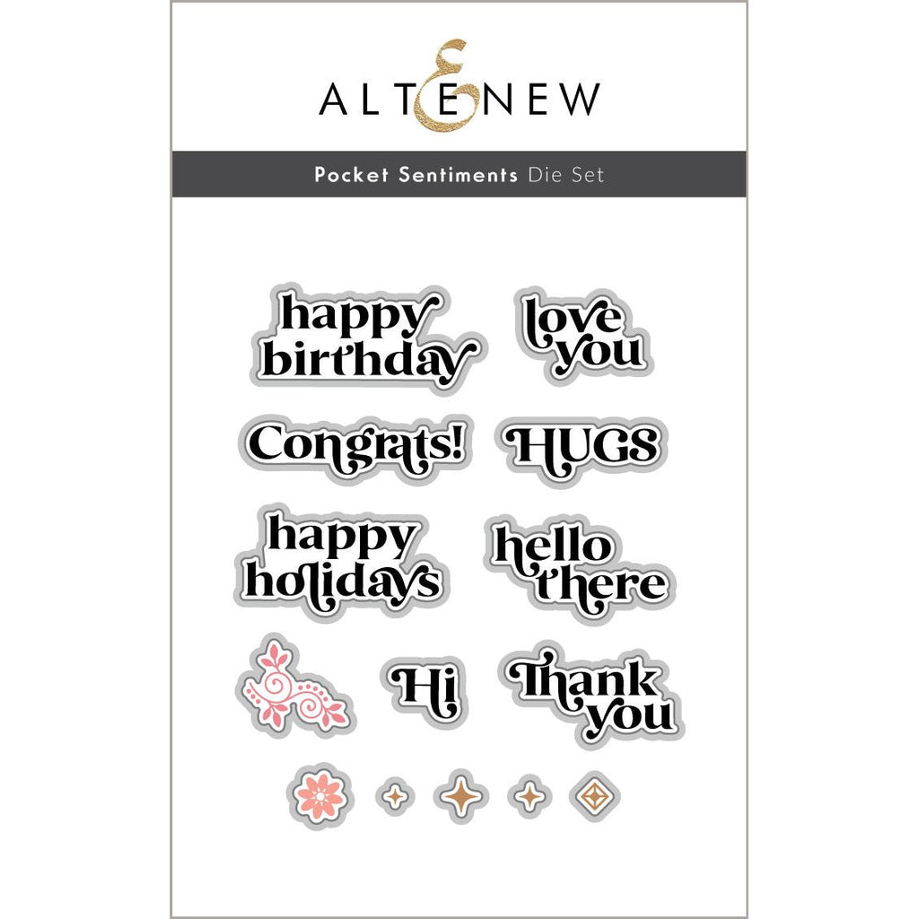 Altenew Pocket Sentiments Dies alt10396