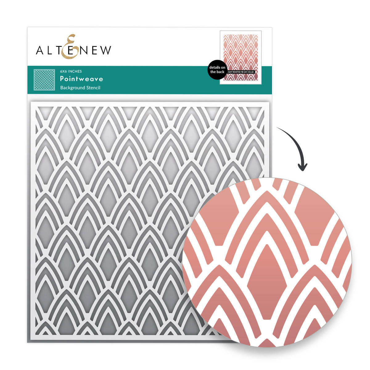 Altenew Pointweave Stencil alt11399