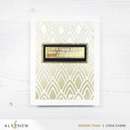 Altenew Pointweave Stencil alt11399 golden glitter